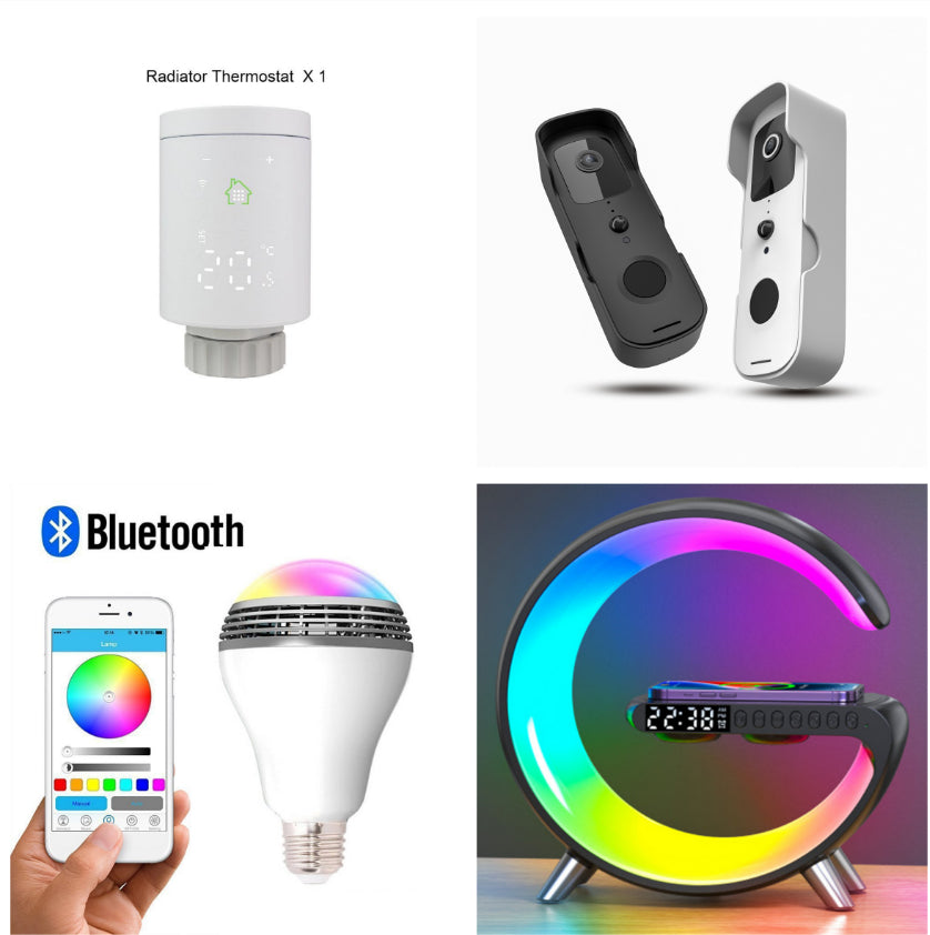 New Intelligent G Shaped LED Lamp Bluetooth Speake Wireless Charger