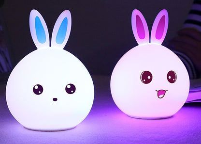 Cute Bunny Touch LED Night Light for Kids