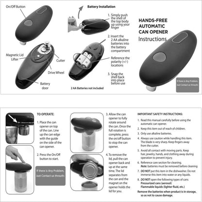 Electric Can Opener Automatic Jar Bottle Can Machine