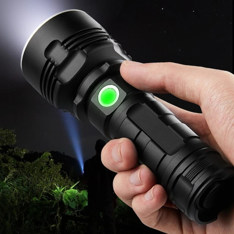 Super Bright Rechargeable LED Focus Flashlight