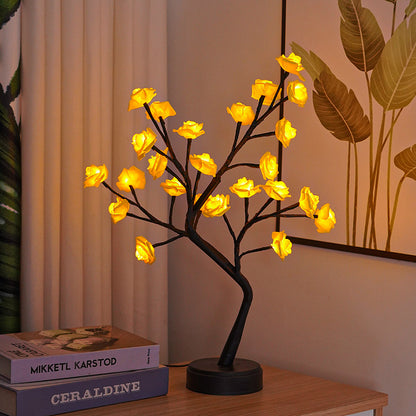 USB Rose Flower Tree Table Lamp – Fairy Night Light Gift