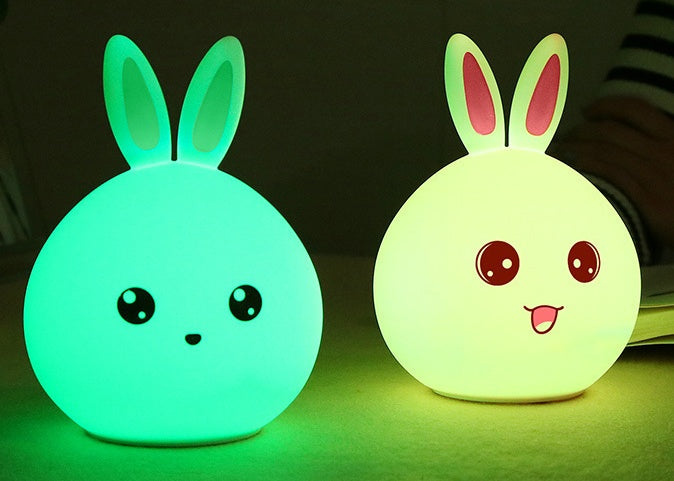 Cute Bunny Touch LED Night Light for Kids