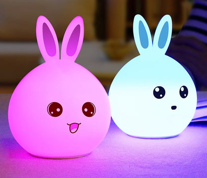 Cute Bunny Touch LED Night Light for Kids