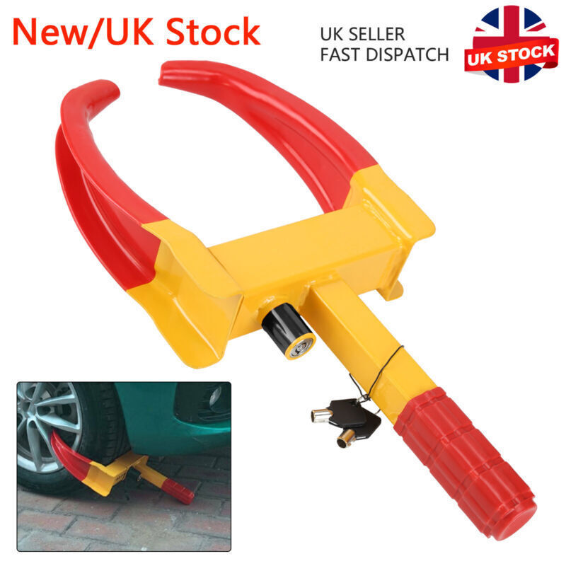 Heavy Duty Security Wheel Clamp Clamps Locks For Caravan Car Van Trailer Lock UK