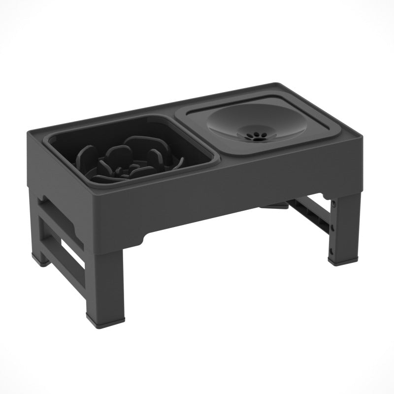 Adjustable Elevated Dog Double Bowl Stand