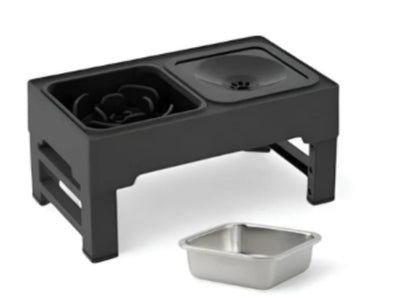 Adjustable Elevated Dog Double Bowl Stand