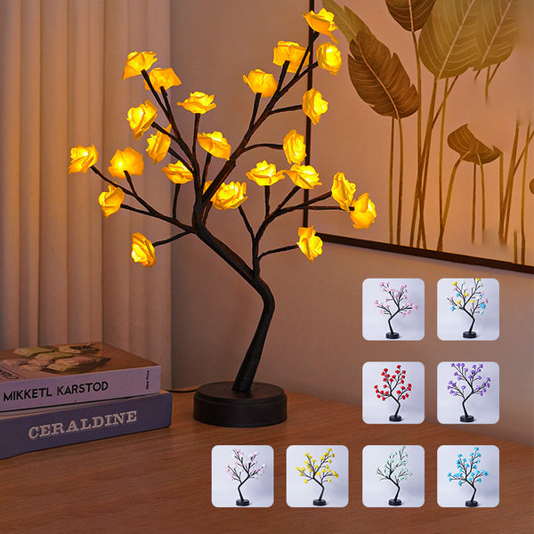 USB Rose Flower Tree Table Lamp – Fairy Night Light Gift